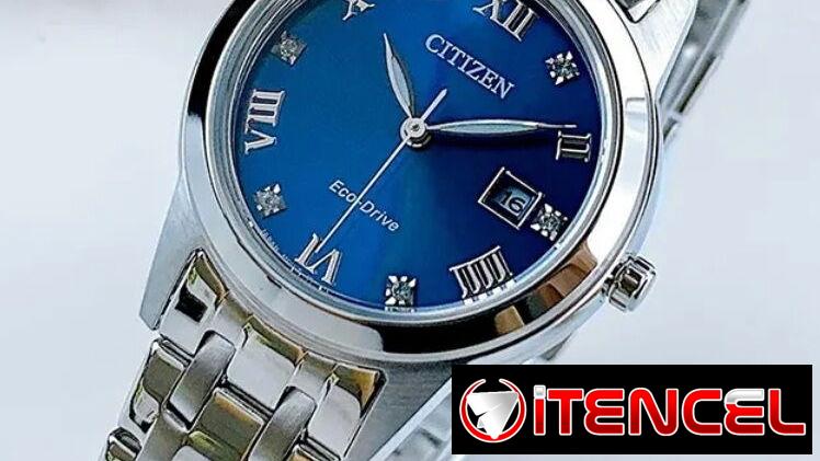 RELOJ CITIZEN ECODRIVE CLASICO ESFERA AZUL (FE1240-57L) DE MUJER , 29MM EN ACERO INOXIDABLE , A ESTRENAR 58049738