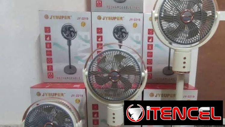 VENTILADOR RECARGABLE PORTÁTIL 3 en 1