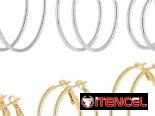 Argollas de acero inoxidable de diferentes tamaños
