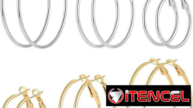 Argollas de acero inoxidable de diferentes tamaños