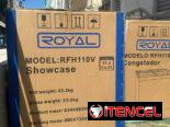 Heladera exhibidora de 11 pies marca Royal con regulador de voltaje nueva