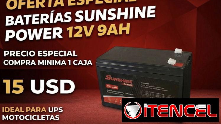 Baterias 12V 9Ah ventas mayoristas se da Factura de la compra