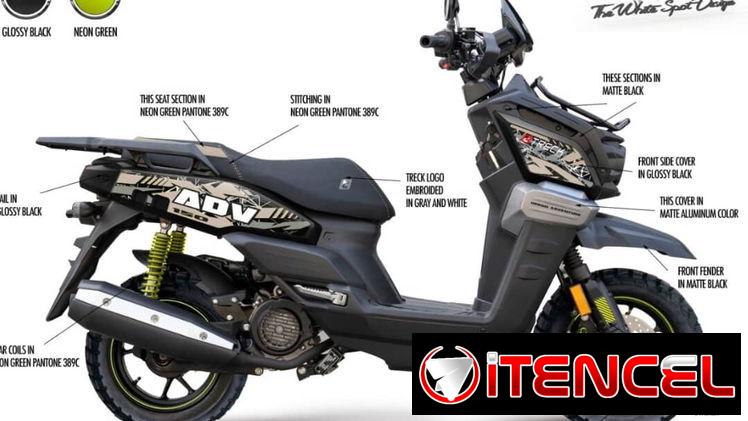 Moto de Combustión moto de combustible 150CC Treck trek ACORAZADA ESCOOTER SCOOTER