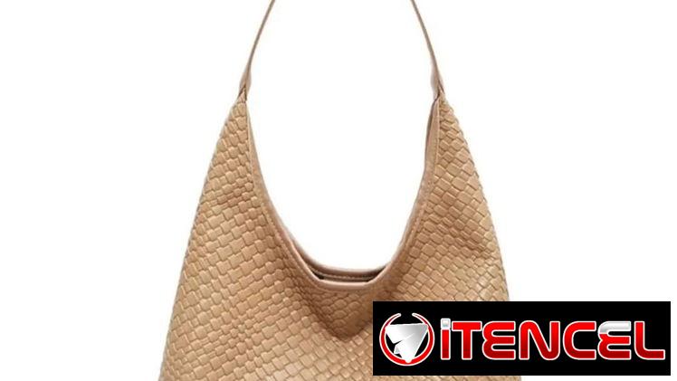 Cartera de cuero vegano suave para las axilas, tejido 2025