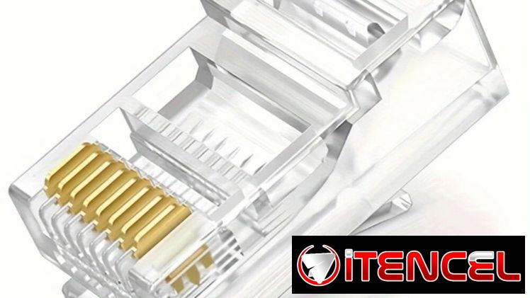 Paquete de 100 puntas de conectores RJ45