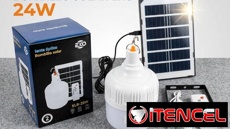 💡SOLAR💡BOMBILLO SOLAR EKO 24W. MENSAJERÍA CON FACTURA Y GARANTÍA. TLF 54833699