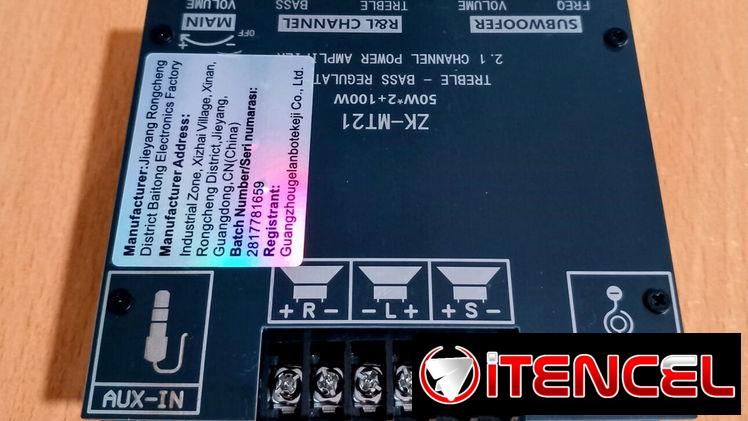 AMPLIFICADOR HIFI STEREO 2.1 & BLUETOOTH, NUEVO