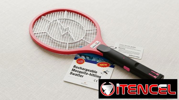Raqueta electrica mata mosquitos
