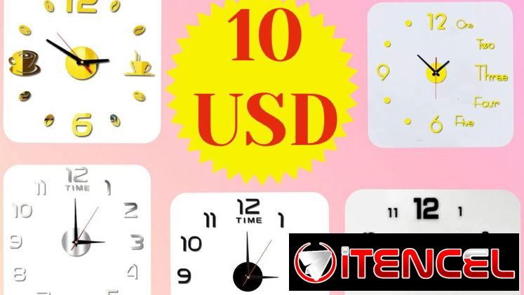 Relojes de pared 2d y 3d