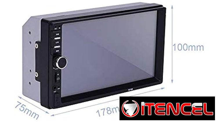 Reproductora mp5 para carro 7 pulgadas pantalla táctil full HD.  70 Usd