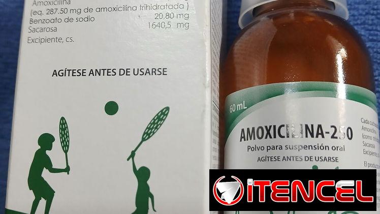 Amoxicilina suspensión-250 60ml FV:10/27 700$