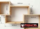 Mueble Estante Aéreo (Oculto) Estilo Moderno