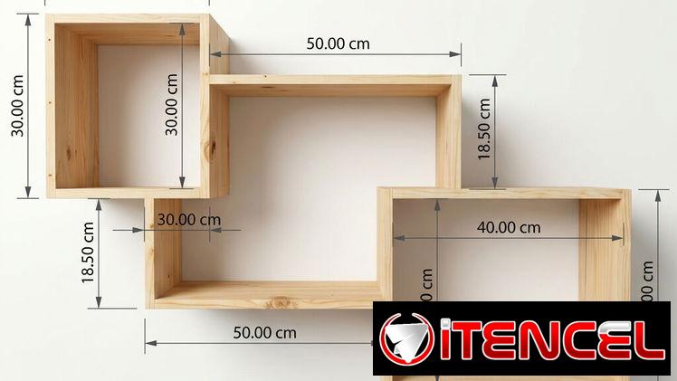 Mueble Estante Aéreo (Oculto) Estilo Moderno