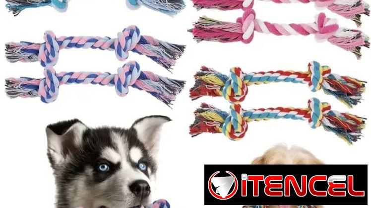 Juguetes en forma de huesito  de Tela para Mascotas