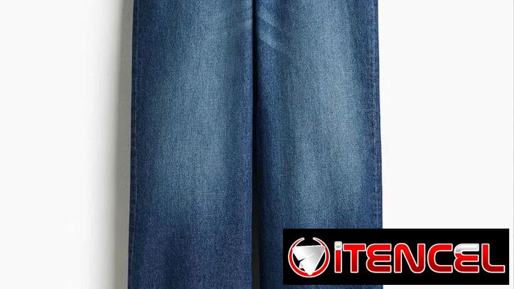 Pantalón de mezclilla de pata ancha de HyM/ Talle alto/ Talla 36 de EUR/ Talla S reducida