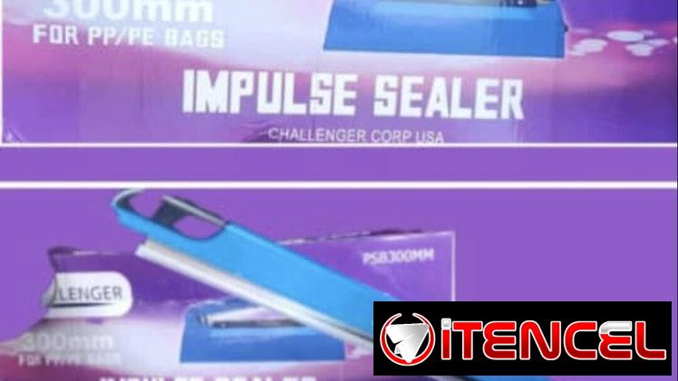 Selladora de Nylon. Challenger🇺🇸. 3️⃣0️⃣0️⃣mm. Sellado Automático. Temp Regulable. Resistencia de Repuesto