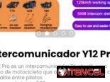 Intercomunicador Y12 Pro. Perfecto para mantenerte conectado, escuchar música o seguir el GPS