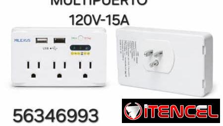 Protector de voltaje multipuerto 120V
