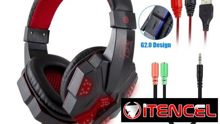 Audifonos cascos gaming. Cascos para gamer. Audifonos con micrófono. Acepto CUP