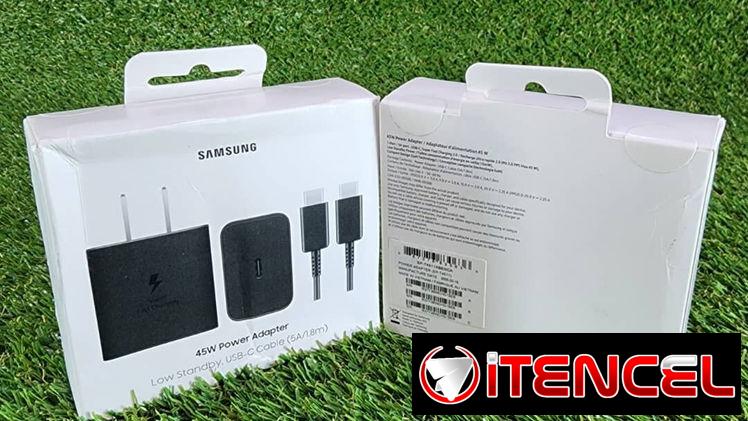​Cargador Original Samsung 45W Carga Superrápida 2.0.Sellado  ​Optimice el tiempo de s