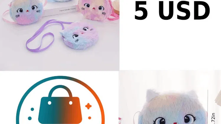 Bolso de Gatito de Peluche – Tierno y con Estilo para Niñas