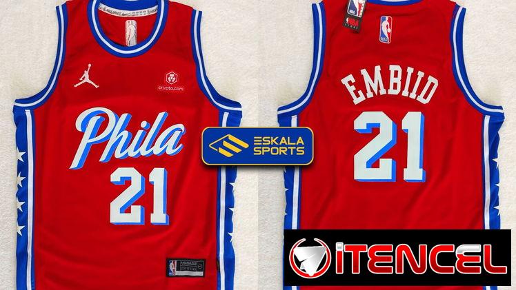 CAMISETAS DE BALONCESTO NBA DE PHILA DE EMBIID