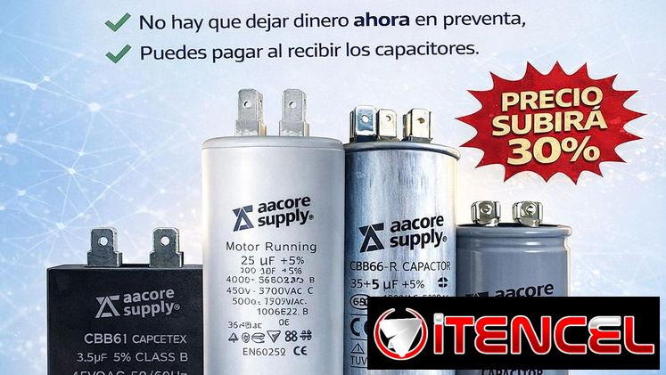 capacitores para aire acondicionado y refrigeracion, capacitores de arranque para motores, capacitores permantente