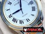CITIZEN ECODRIVE AREZZO (AW1694-50A) DE 40MM , UNISEX , CRISTAL DE ZAFIRO , DOS TONOS , NUEVO A ESTRENAR   58049738