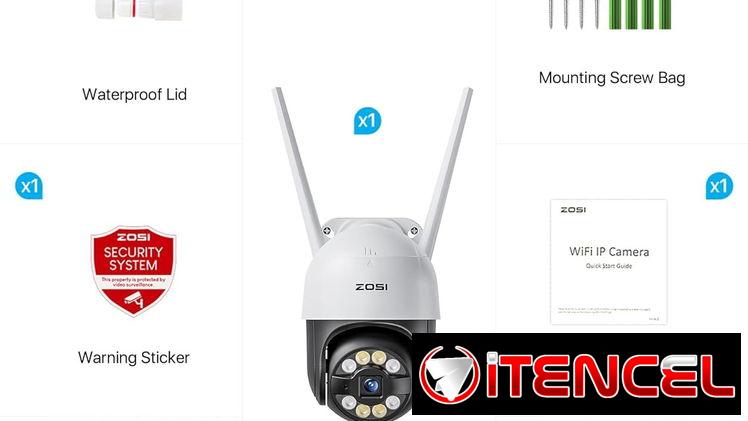 ZOSI C289 Cámara de Seguridad WiFi PTZ para Exteriores