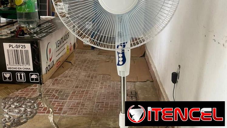 Ventilador Recargable incluye panel solar