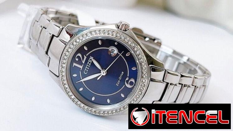 RELOJ CITIZEN ECODRIVE SILHOUTTE CRYSTAL (FE1140-86L) DE MUJER ,30MM EN ACERO INOXIDABLE CON BISEL DE DIAMANTES 58049738