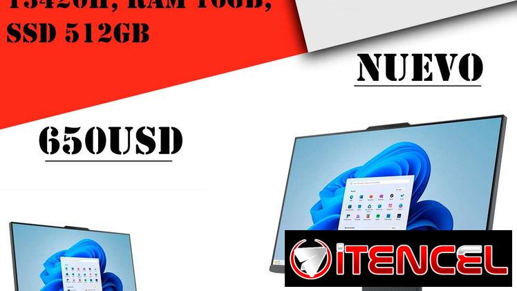 All in One Lenovo 27″ Intel Core i5 13420H, RAM 16GB, SSD 512GB “Nuevo Sellado”