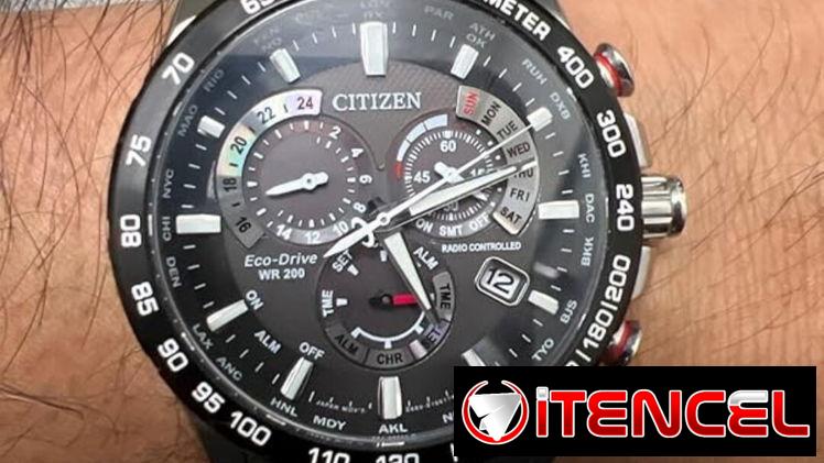 Reloj Citizen cronógrafo PCAT de lujo Eco-Drive Sport para hombre