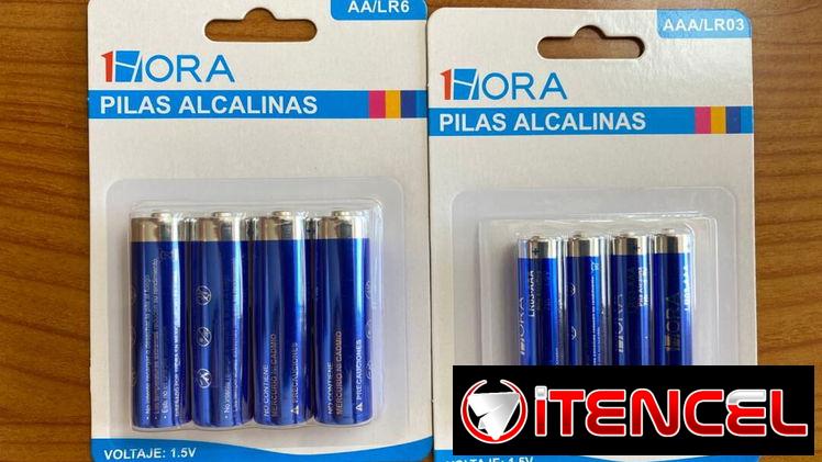 PAQUETES DE 4 PILAS AA Y AAA ALCALINAS 1HORA, ENTREGA DE FACTURA, VARIEDAD DE ÚTILES DEL HOGAR