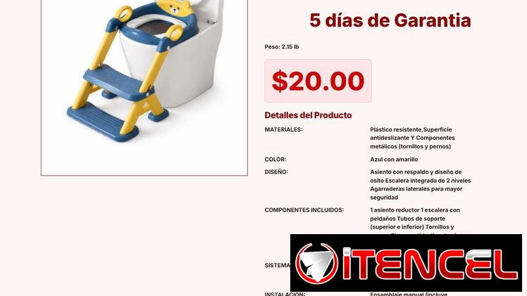 ESCALERA CON ASIENTO REDUCTOS DE INODORO INFANTIL VPT#-0120