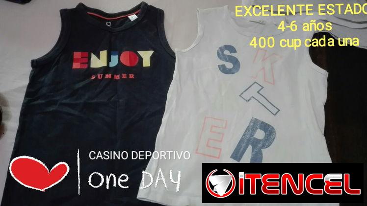 Camisetas nuevas y de uso para niños de 3 a 6 años
