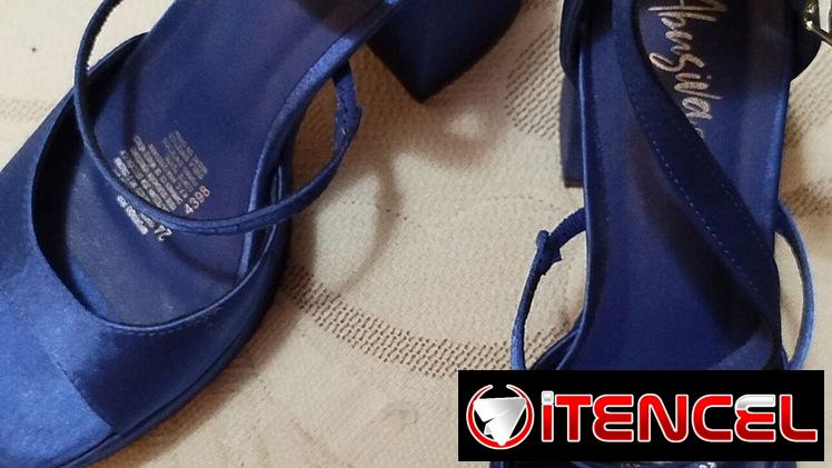 Lindas sandalias azul eléctrico # 37.5 – 38