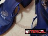 Sandalias azul eléctrico de lujo #37.5 -38 usd