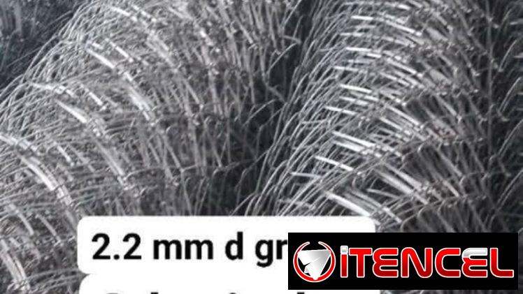 Rollos de cerca perle galvanizado  de 2.2 mm de grosor de 10m x 1.80m