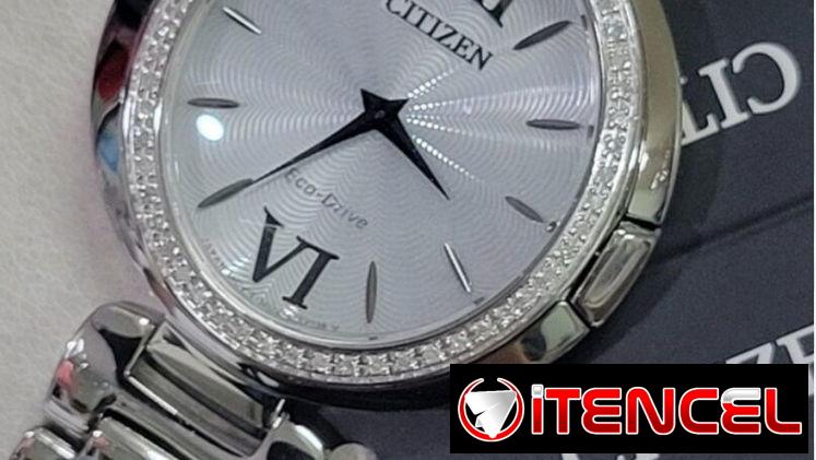 CITIZEN ECODRIVE CAPELLA PARA MUJER (EX1500-52A) DE 34MM , NUEVO A ESTRENAR POR USTED , CRISTAL DE ZAFIRO 58049738