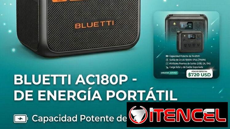 Batería Bluetti Ac180p,  generador, inversor 1440Wh , 720USD