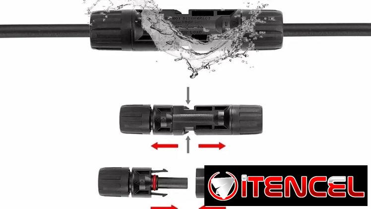 Conectores MC4 MACHO y Hembra para paneles solares