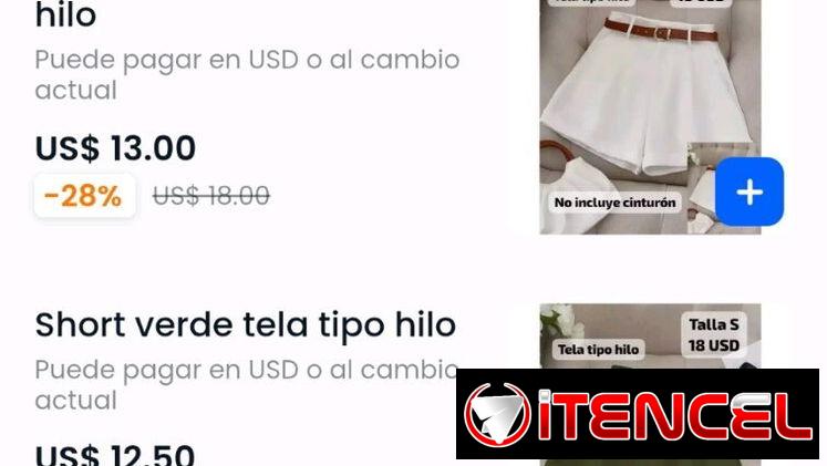 GANGAA Short de tela disponibles