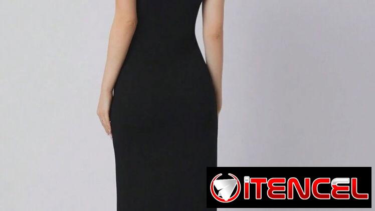 ❤️❤️Vestido negro largo