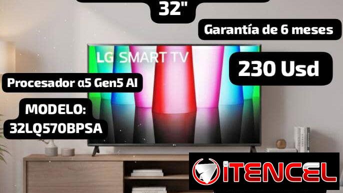 Smart TV LG 32″ HD, Garantía de 6 meses, Entrega por un mínimo costo adicional de 1 Usd para toda La Habana