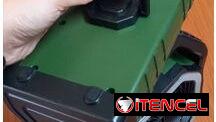 VENTILADOR RECARGABLE PORTÁTIL F6 CON LUZ LED 20000mAh NARANJA o VERDE
