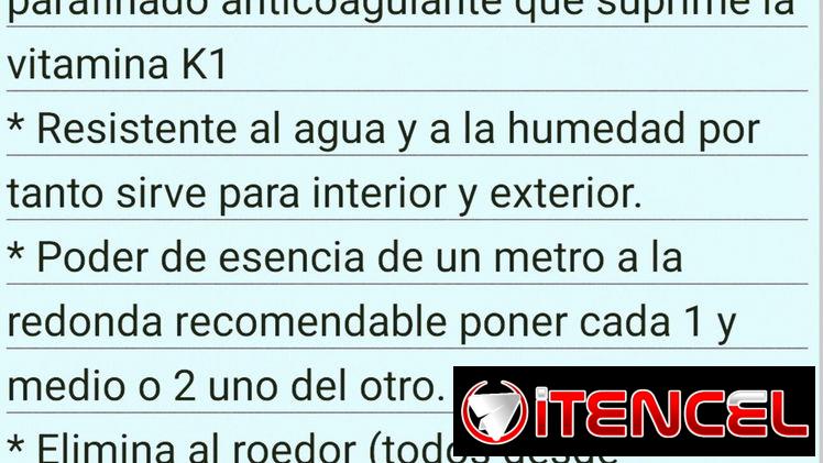 Venta de venenos para roedores.