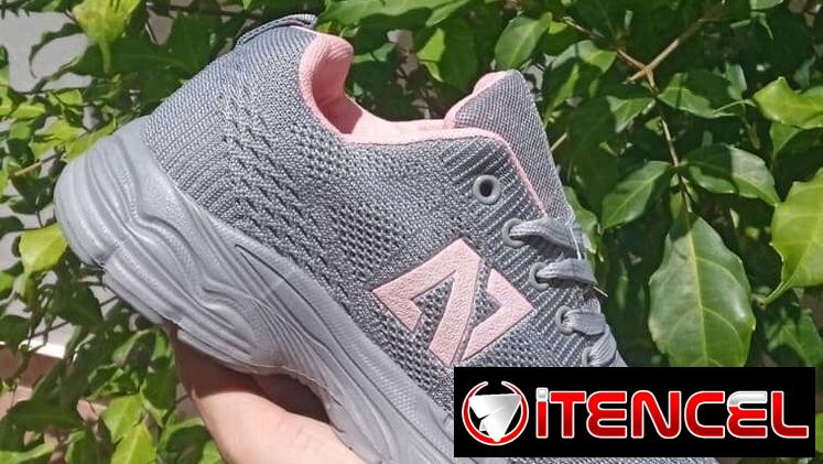 Tenis económicos detalle blanco, azul, rosa y verde