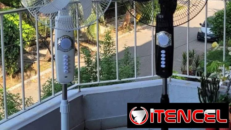 Ventilador recargable de pedestal milexus