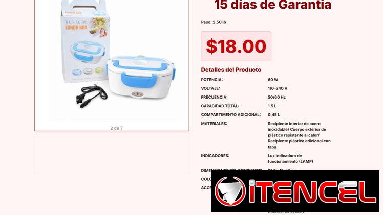 La Lonchera Eléctrica FH-03 más Resistente con Interior de Acero Inoxidable VPT#-0186